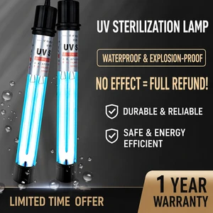 High Efficiency UV Sterilizer Lamp for Aquarium Fish Pond Waterproof Submersible Single Dual Tube UV Clarifier 10W-60W