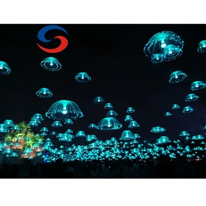 RGB Jellyfish Fiber Optic Light PMMA Waterproof IP66 USB Powered Outdoor Decoration Night Light Gift
