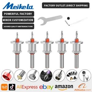 Adjustable Countersunk Drill Bit Woodworking Router Bit Set Milling Cutter Screw Drill Bit 2.8/3.0/3.2/3.5/4/*10*8 5PC Model