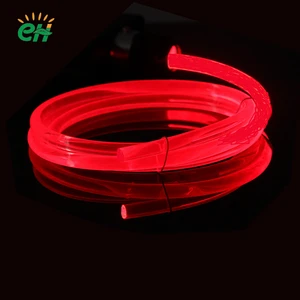 Transparent/Foggy White Super Bright LED Fiber Optic Lights IP68 Waterproof for Car Audio E-sport Linear Lighting
