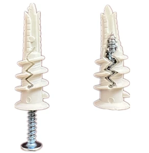 13*40 Wholesale Expansion Tubes, White Spiral Gypsum Board, Nylon PA Specialized Expansion Tubes Wall Anchors