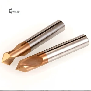 90degree Carbide-tipped Drill Bits Are Used for Chamfering and Drilling, and Help Prevent Deviation.