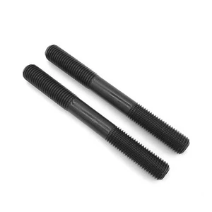 304 316 stainless steel stud with double head screw lengthened thread rod with double head stud bolt