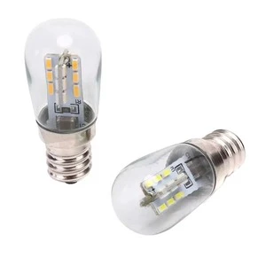 2020 LED Light Bulb E12 220V E12 LED High Bright Glass Shade Lamp Pure Warm White Lighting for Sewing Machine Refrigerator