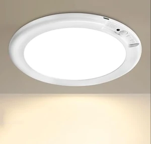 Modern Rechargeable LED Sensor Light 4100K 200 Lumens ABS Puck Cabinet Lights for Closet Bedroom PC Shade Direction