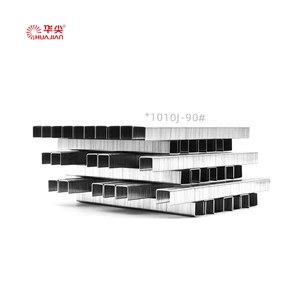 Huajian 1010J 0.90# General Industry U-type Nails 20GA Construction Staples for Crate Building & Interior Fixi