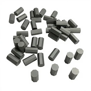 Type 107 Polished Octagonal Prisms Tungsten Carbide Tips for Carbide Casing Shoes OEM Customizable