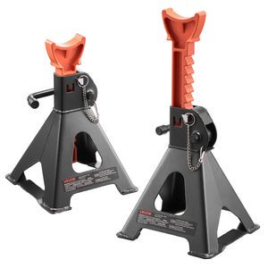 3 Ton (6,600 Lbs) Capacity Heavy Duty Steel Jack Stands 10.8-16.3 Adjustable Height Double Locking Car Jacks