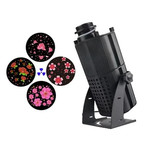 RGB Emitting Outdoor Indoor Advertising Light IP65 LED Carousel Projector Lamp with Multi-figure Logo Switch Landscape Lighting