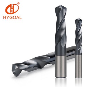 HYGOAL 3D 5D Super Hard Solid Carbide Drill Bit With Handle Shank Tungsten Steel For Stainless Steel For Machine Tools