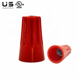 Red Screw On Electrical Wire End Connectors Twist On Wire Connector Terminal Fast Spring Inserted High Quality Wire Nuts