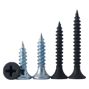 China Bugle Head Drywall Screw Price Manufacturer Gypsum Board 3.5x25 Black Steel Drywall Screws