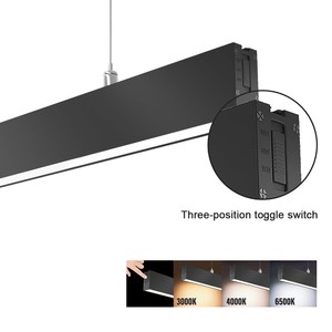 Aluminium Led Linear Light Rectangle Suspended Indoor Linear Pendant Light for Office Use