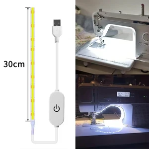 5V USB LED Sewing Machine Light Strip CCOB LED Powered With Touch Switch Lighting Strips for Cabinet Kitchen Dimmable LED Strip