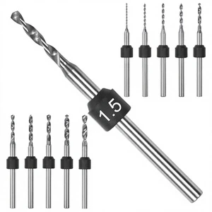 PCB Micro Drill Bits 0.5mm-2.3mm 3/32-Inch Shank Uncoated Tungsten Carbide Jewelry Set Hole Drilling Tool China
