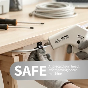 Cordless Professional Glue Gun 10W Rechargeable Lithium Battery Powered Hot Melt Adhesive Gun For Repair Work