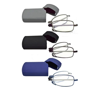 Reading Glasses Blue Light Blocking Anti UV Glare Foldable Computer Spring Hinge Reader For Women Man Wide Reading 360 With Case