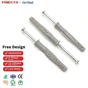 ISO Standard Metal Drywall Anchors and Screws Assortment Set Oval Head Style No Drill Hole Required