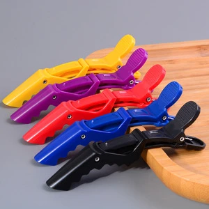 Duckbill Clip Hairpin PP Material Printable LOGO Positioning Grab Barber Shop Hairdressing Tools Partition Yiwu
