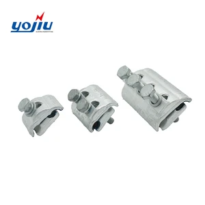 High Quality Galvanized Adjustable Aluminium Bolt Clamp for Electrical Wires Metric Measurement System Parallel Groove Design
