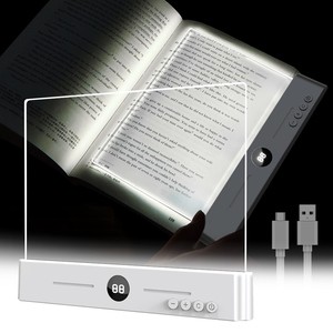 Portable 3 Color Reading Night Light Book Night Light Built-in Rechargeable Battery Reading Book Lamp Led Book Light for Bedroom