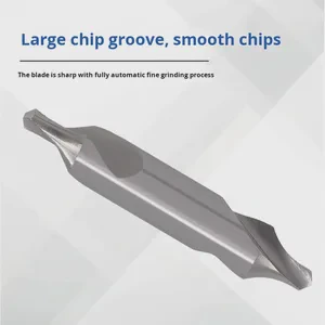 R-Type Center Drill Bit Stainless Steel Special Spiral 60 Point Angle for Wood Applications