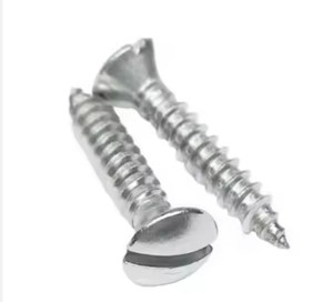 DIN7973 Metal Self-Tapping Screws Fasteners with Slotted Oval Raised Countersunk Head Metric Measurement System