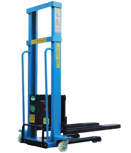 Electric Pallet Stacker 1.6M Lifting Height Self-Loading Forklift Hydraulic System LISHI/OEM Brand 1 Year Warranty Forklift Tyre