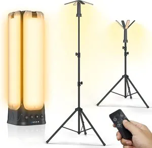 Camping Lights with Remote & Stand 14000 MAh Rechargeable Camping Lantern Tent Light, 6000 Lumen Magnetic Work Light