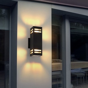 Outdoor Wall Lamp Modern Simple up and Down Light Emitting Garden Lamp Front Door Waterproof Wall Mounted Lamp