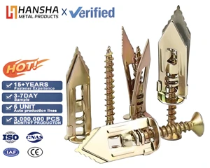 High Quality Steel Zinc Plated TiCN Coated 12mm Diameter M6 Thread WUYANG Brand Hammer Drive Expansion Screw Gypsum Board Anchor