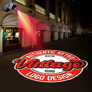 Gobo Projector Custom Logo Projection Light Outdoor Waterproof 25W 35W 60W 80W 100W LED Advertising Lights for Business Branding