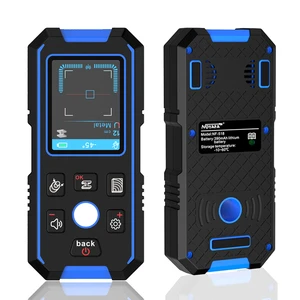 NF-518 Industrial Metal Detector Backlit Black AC Wood Stud Finder Cable Wires Depth Tracker Underground Wall Scanner LCD