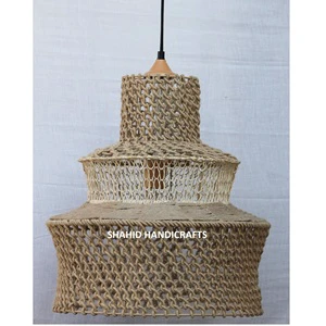 Luxury Decorative Pendant Hanging Ceiling Lamp Latest Design. Natural Color With Lacquer Coated Manufacturer and Exporter.