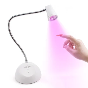 Adjustable 360 Swivel Rechargeable Uv Gel Curing Light Cordless Nail Uv Sanitizing Lamp Nail Dryer Table Nail Lamp