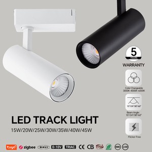 14 Years Factory High CRI Dimmable LED Track Light TRIAC/0-10V/DALI Fixed 4 Beam Options Wholesale Bulk Supply