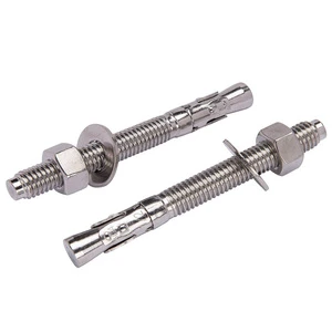 Evian Tools OEM 1/4 3/8 1/2 5/8 3/4 Inches 304/316 Carbon Steel Wedge Anchor Bolt TiCN Coated Heavy Duty Anti-Rust Concrete