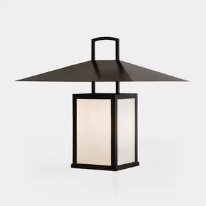 Solar Outdoor LED Lantern Small Aluminum Waterproof IP65 Garden Light 6000K Daylight Free-Standing