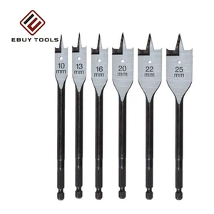 Cheap Price Good Quality Hole Saw Flat Tri-Point Wood Bit Set Wood Spade Drill Bits for Wood Drilling