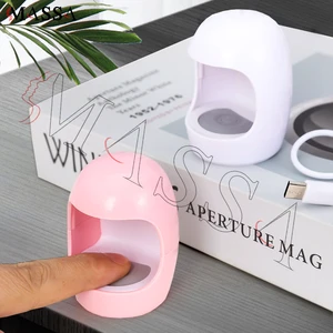 MASSA Mini Egg-Shaped Pink UV Light Therapy Machine Nail Lamp USB Nail Tool Fast-Drying Curing Lamp Smart Sensor Timer Nail Lamp