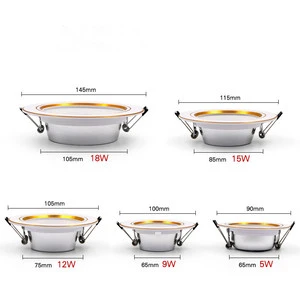 Modern LED Downlight Recessed Ceiling Lamp 5W to 18W Warm/Cold White Indoor Lighting for Bedrooms AC 220V 230V 240V