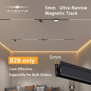 Modern Magnetic Track Linear LED Light Ultra-mini for 5mm Aluminum Track JINGYING Brand 3-Year Warranty Dimmable