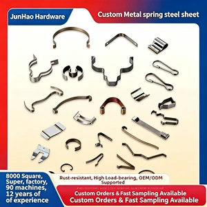 Custom Steel Sheet Clip Stainless Steel Sheet Clamps V-shaped U-shape Flat Spring Clip Alloy Steel Sheet Stamp Spring Sheet Clip
