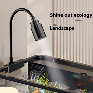 3W Aquarium Light LED Clip on 1-5 Gallon Fish Tank Small Full Spectrum USB Lamp 360° Rotation Lighting,for Betta Fish&Small Tank