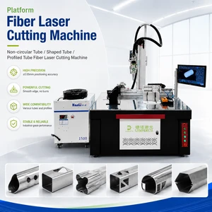 4-Axis CNC Fiber Laser Pipe Cutting Machine for Square Round Rectangular Irregular Special Shape Tube Profile Platform Cutter