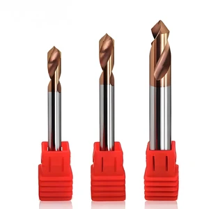Heavy Duty High Strength Carbide Centering Drill Heat Treated Long Life Chamfering Cutter Mining Machinery OEM AlTin Coated