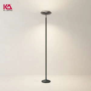 Modern Floor Lamp RGB Smart Music Sync Voice Control APP Standing Light Color Changing Rhythm Uplighter For Living Room