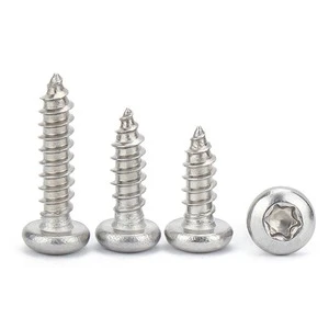 DIN 7981 Stainless Steel Pan Head Torx Socket Self Tapping Screw Star Drive Sheet Metal Tapping Fastener Screws