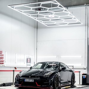 Garage Lamp Honey Comb Lights for Car Wash Ceiling Hexagonal Led Light Hex Working Light 15 Grid