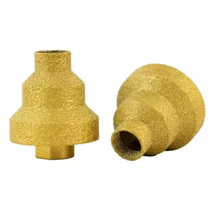 Brazed Pagoda Diamond M10 Three-Step Multipurpose Drill Bits 20mm 35mm 50mm Sizes for Chamfering and Edge Trimming